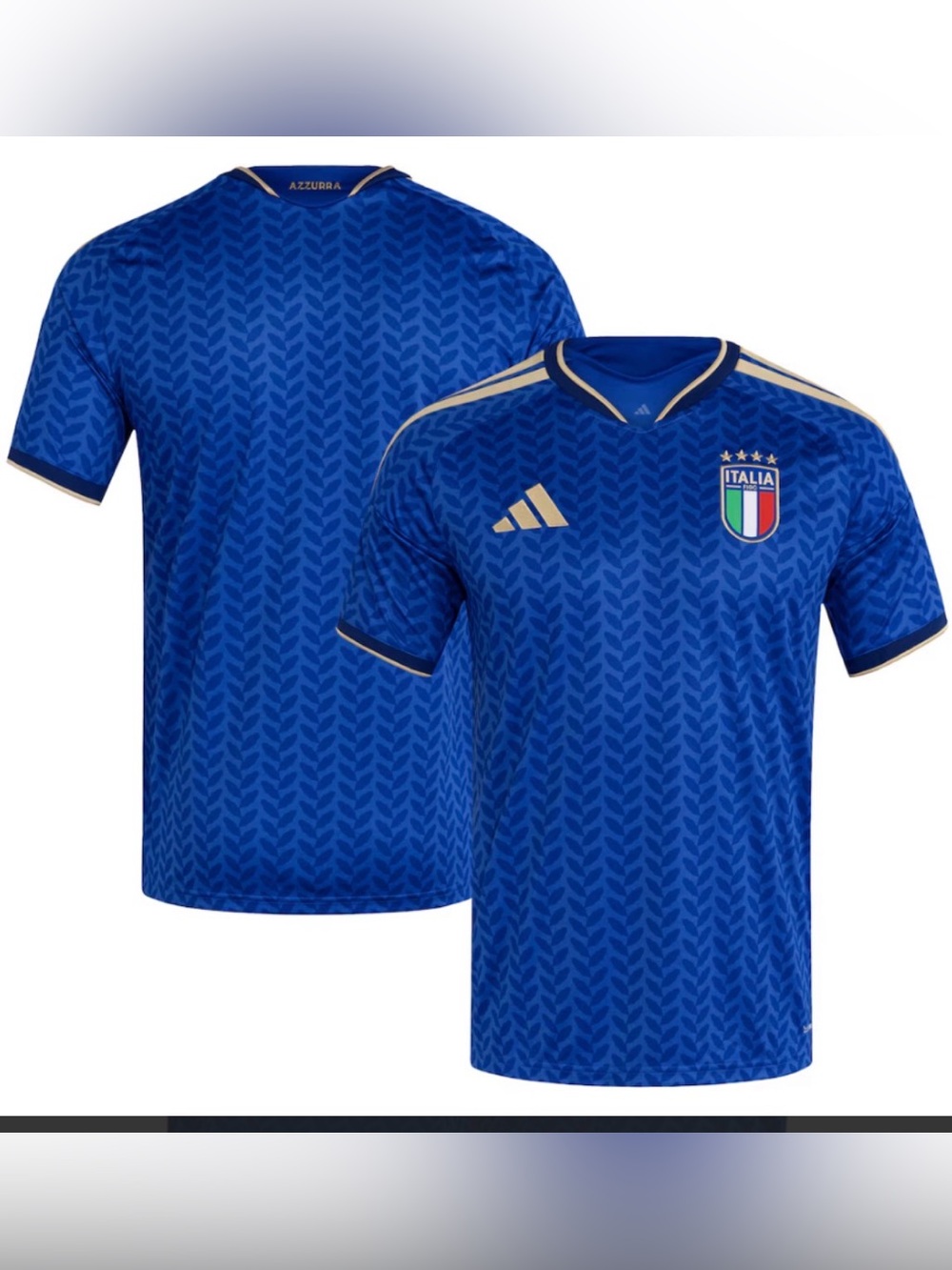 ADIDAS ITALY WORLD CUP 2026 HOME JERSEY BOLD BLUE SIZE MEDIUM